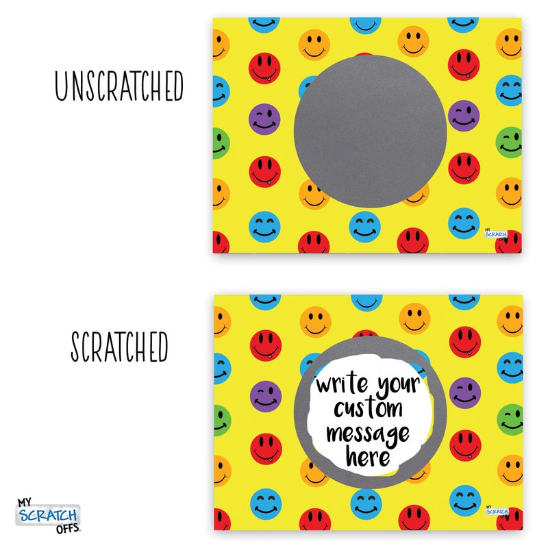 My Scratch Offs Scratch-Off Card Prizes for Kids Students Smiley Teacher Rewards Supplies for The Classroom 20 Pack - Image 3